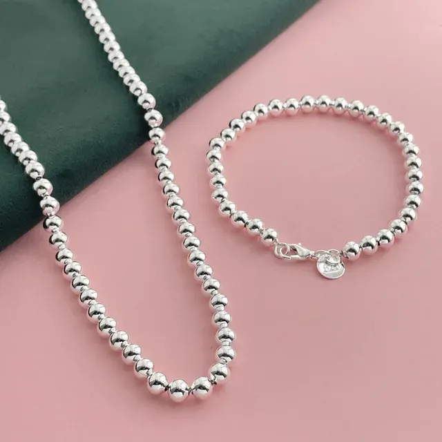 Silber-Perlen-Schmuckset 4