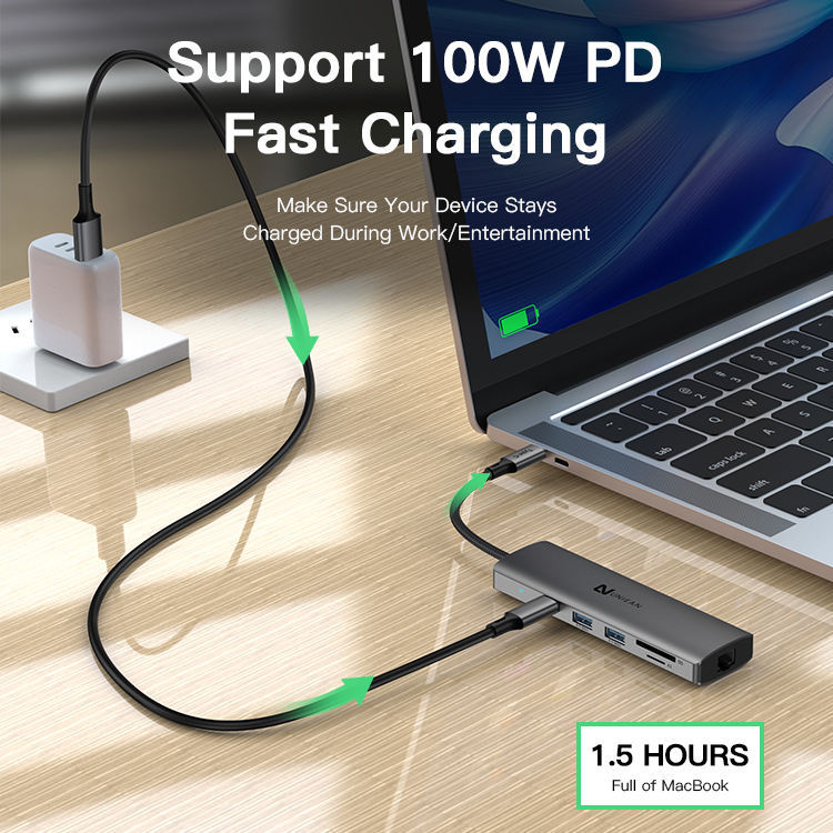 8-in-1 USB-C Hub mit UHD-Anschluss 4