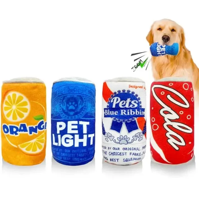 Plüsch-Hundespielzeug Flasche 2
