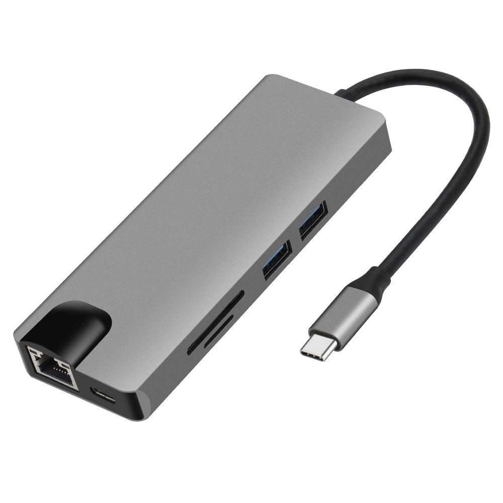 9-in-1 USB-C-Hub mit HDMI 4K und RJ45 2