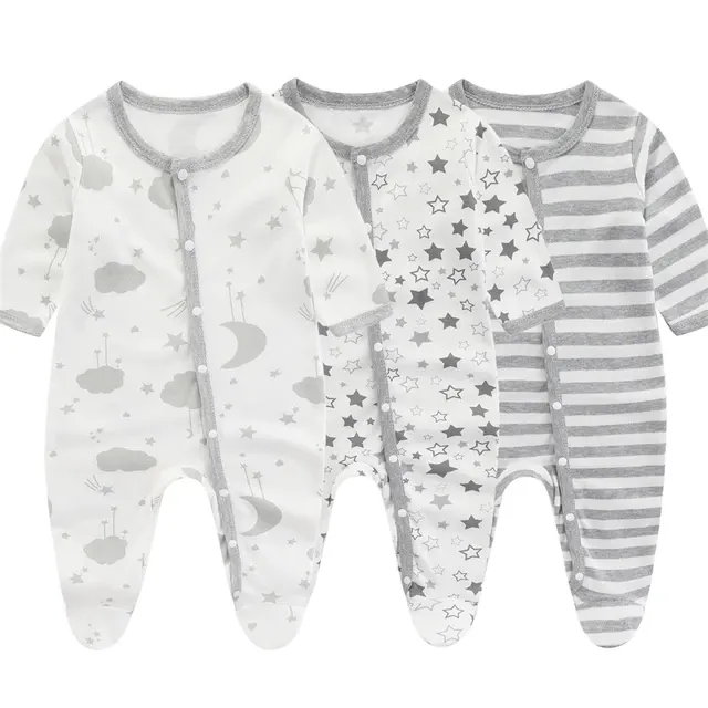 Warmer Flanell-Strampler für Neugeborene 2