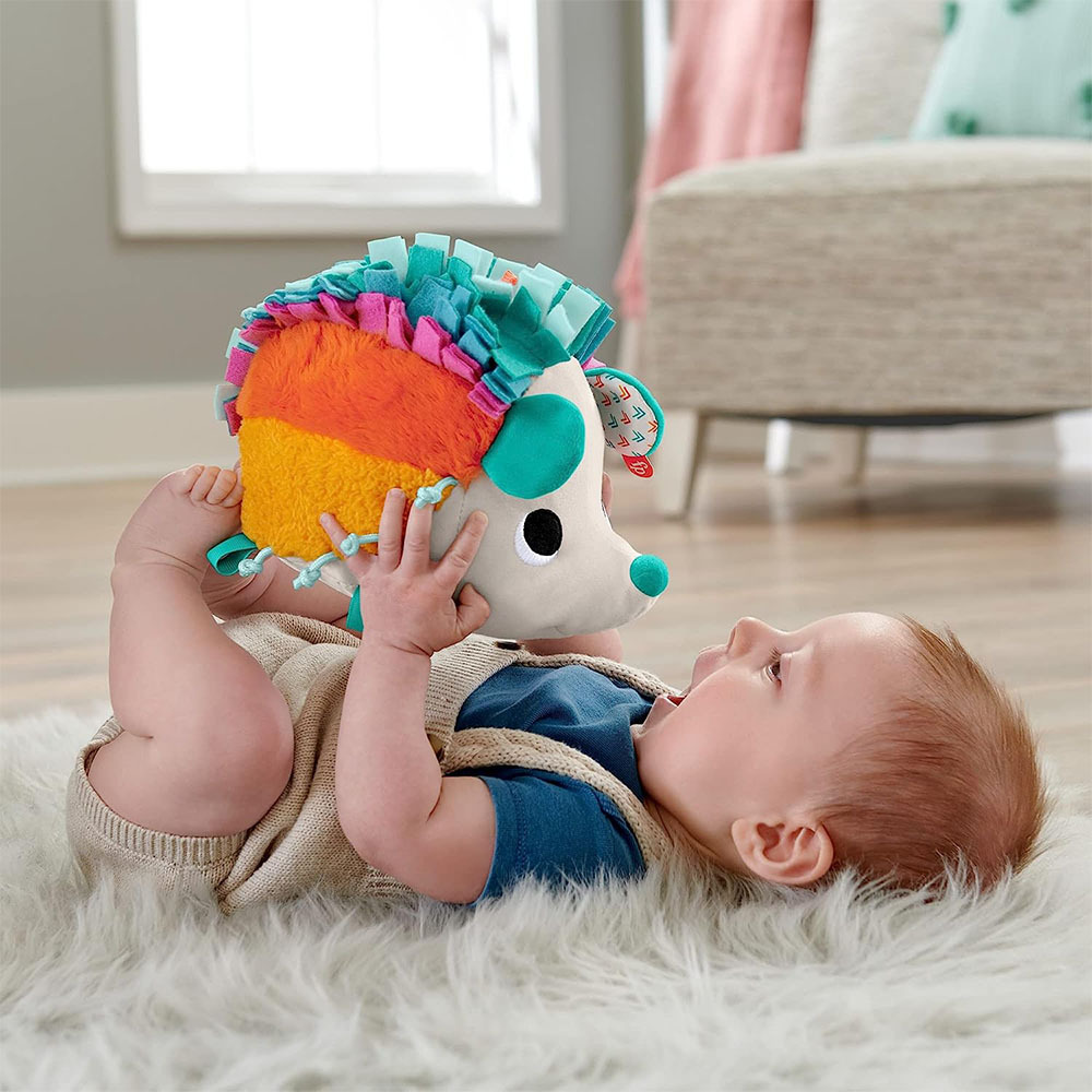Igel-Babyspielzeug mit Geräuschen und Texturen 4