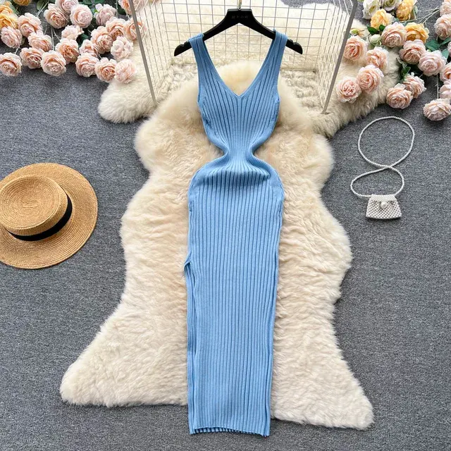 Strick-Bodycon-Kleid 4