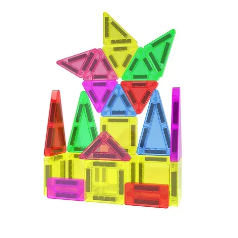 Magnetische Mini-Bausteine im Metallkoffer