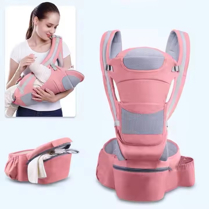 Ergonomische Babytrage mit Hüftsitz bis 20 kg 2