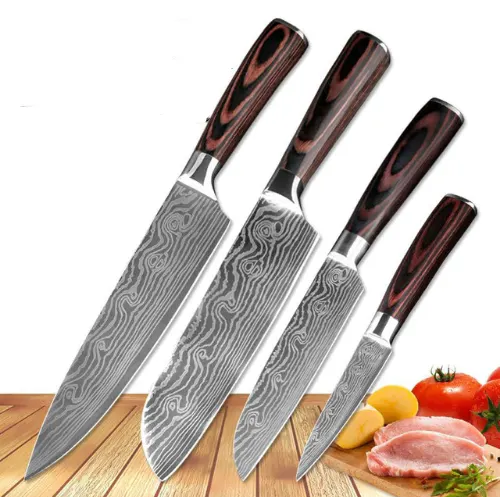 Küchenmesser-Set mit Kochmesser, 8-teilig