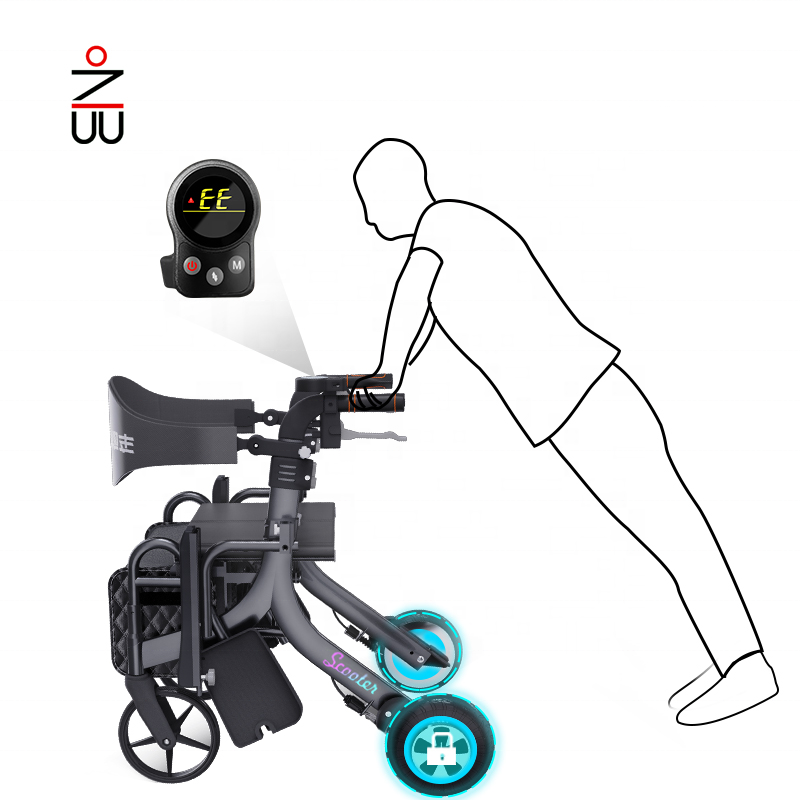 Elektrischer Rollator und Rollstuhl in einem