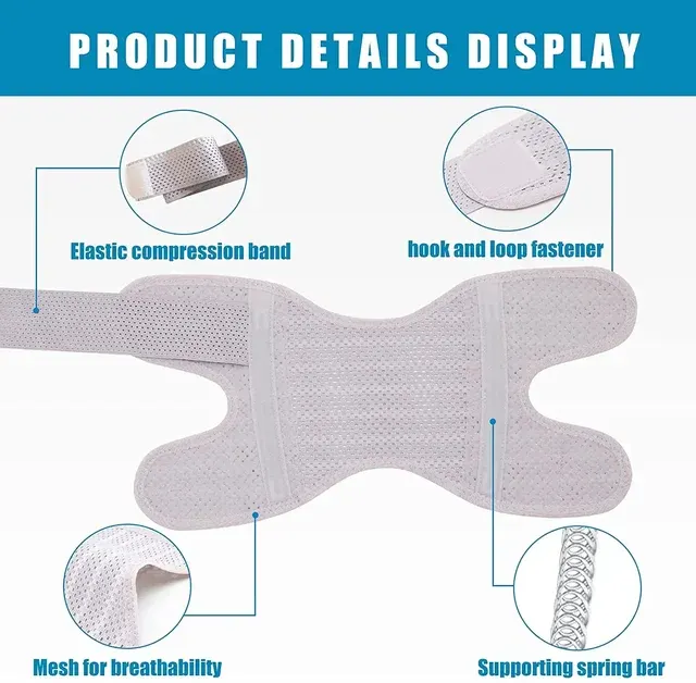 Atmungsaktive Kniebandage mit Seitenstabilisatoren 3
