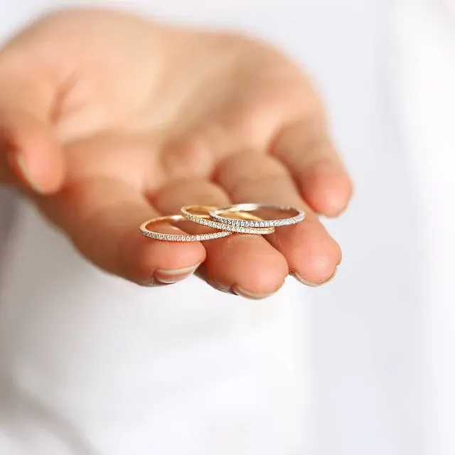 Zirkon-Mikropflaster-Ring für Damen, Kristall 3