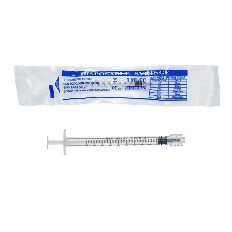 100 Stück Luer-Lock-Spritzen, 1 ml, Einzelverpackung 4