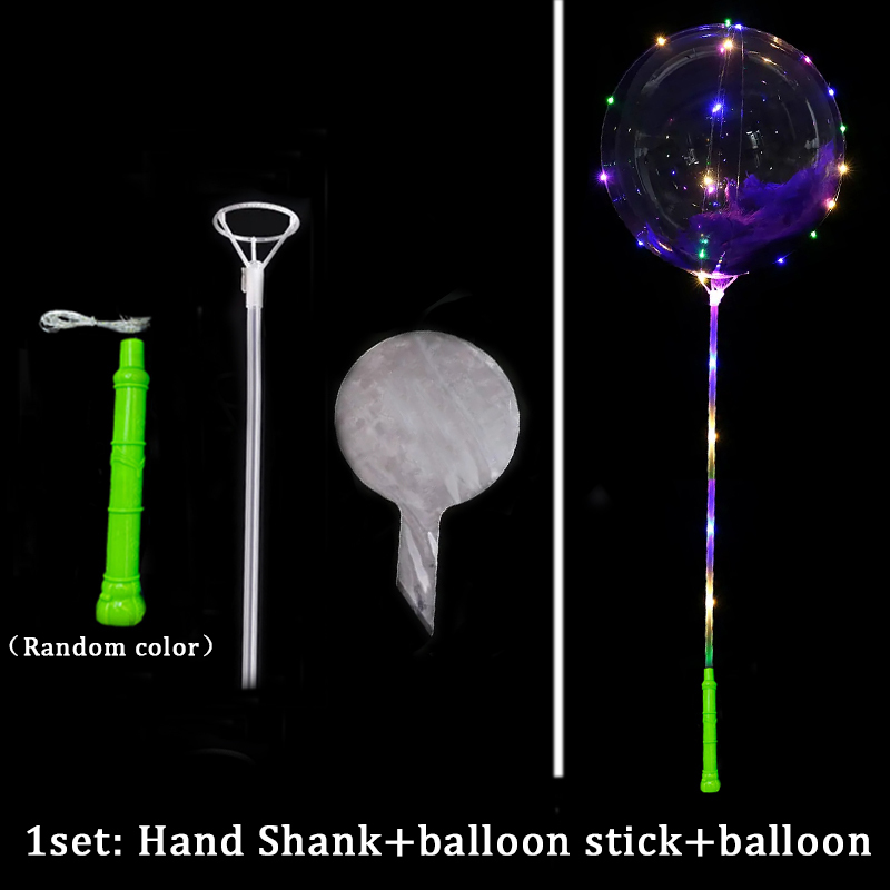 Herzförmiger LED-Bobo-Ballon mit Griff 2
