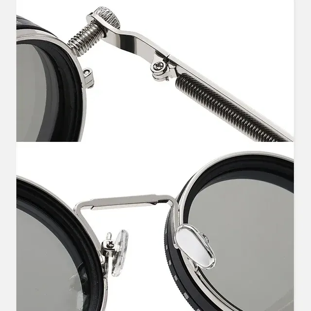 Runde Retro-Sonnenbrille mit UV400-Schutz 4