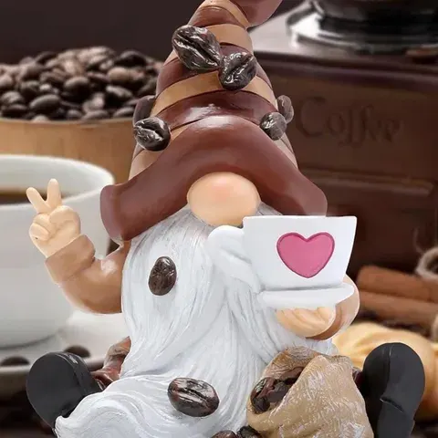 Kaffee-Zwergenfigur