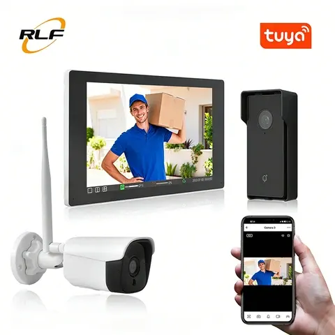 Kabelloser 10-Zoll-TFT-Videotürsprecher