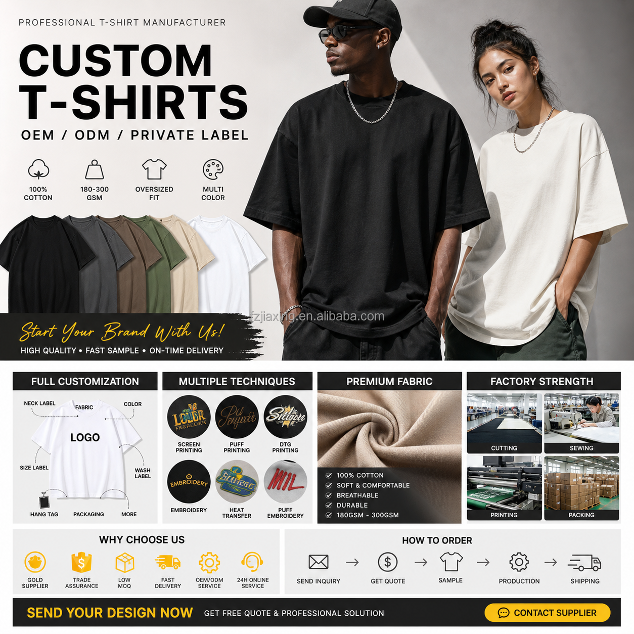 Blanko-T-Shirts schwer (Eigenmarke) 4