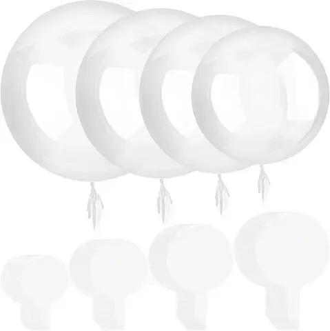 Klare Bubble Ballons zum Befüllen mit LED