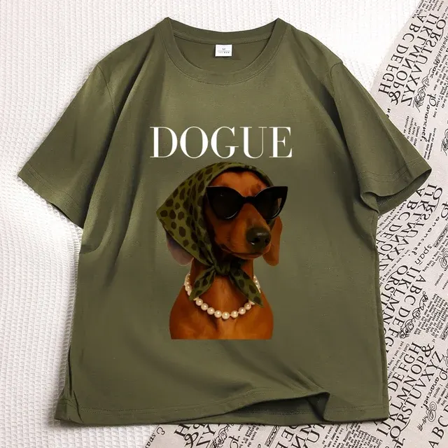 Dackel Grafik T-Shirt 4