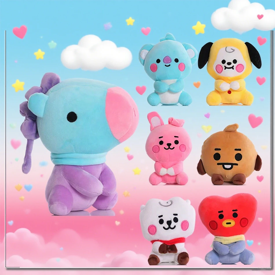 Kawaii Plüsch-Schlüsselanhänger 12 cm Mini