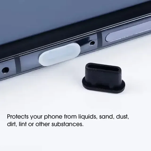 6er Silikon Staubstöpsel-Set USB-C 3