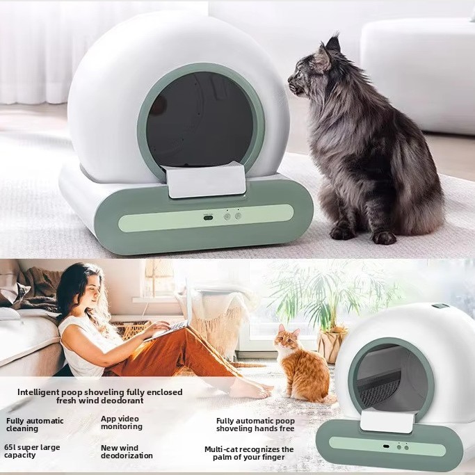 Automatische Katzentoilette 65 Liter selbstreinigend 2