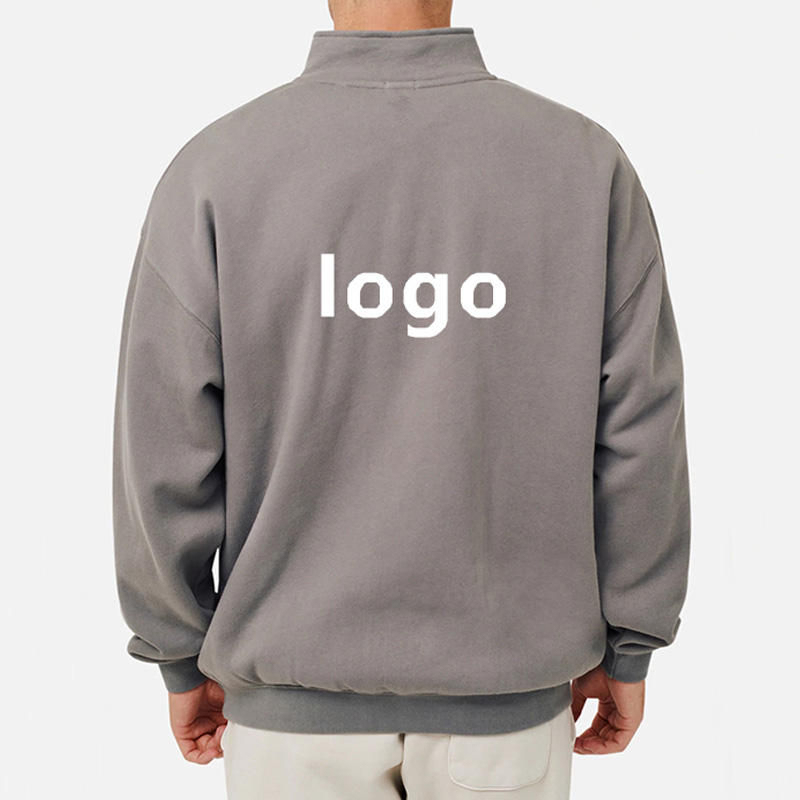 Oversize-Golf-Halbzip-Pullover Herren Fleece 4
