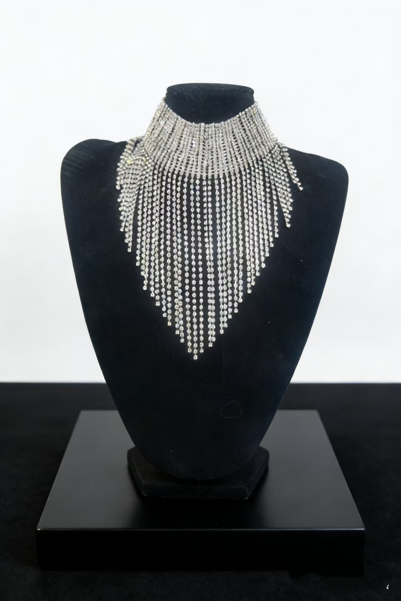 Kristall-Choker-Halskette