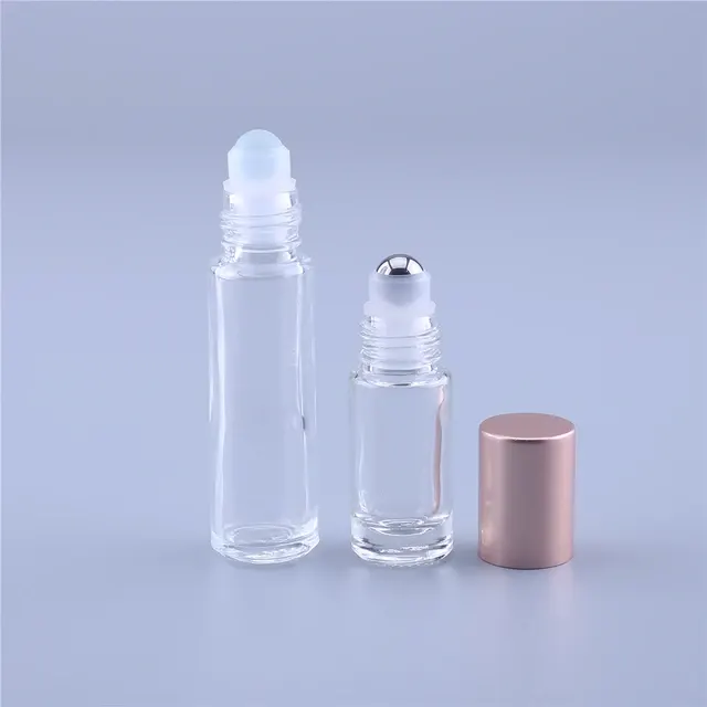 Rosa Glas-Roll-on-Flasche 4