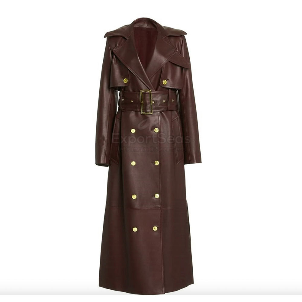 Damen Ledertrenchcoat individuell gestaltbar Winter