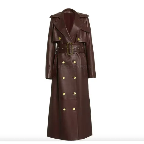 Damen Ledertrenchcoat individuell gestaltbar Winter