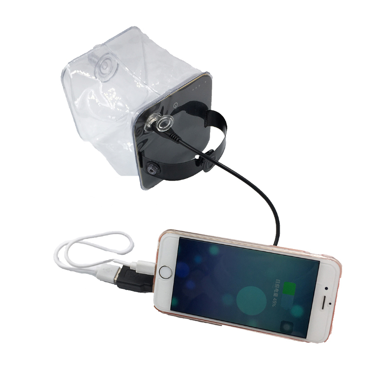 Solar-LED-Campinglaterne Aufblasbar USB-Akku 4