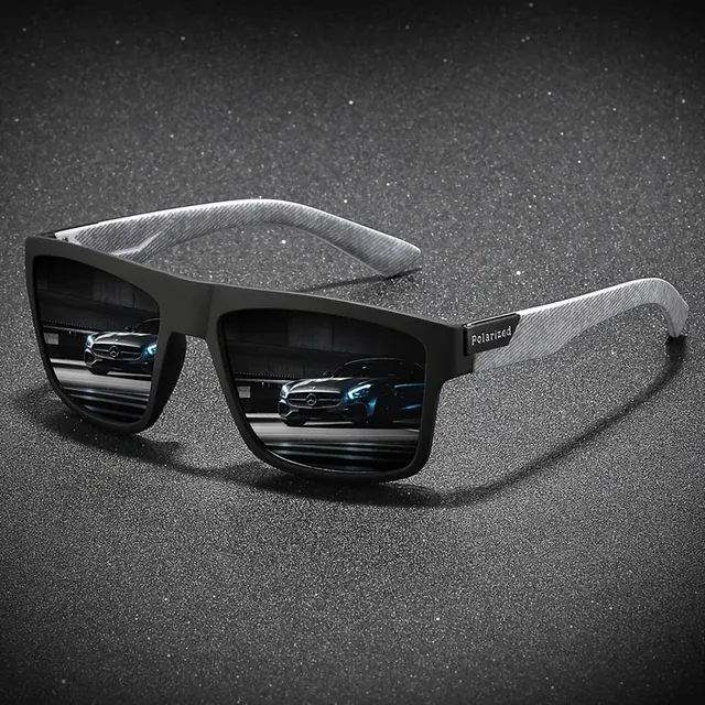 Quadratische polarisierte Sonnenbrille, UV400 2