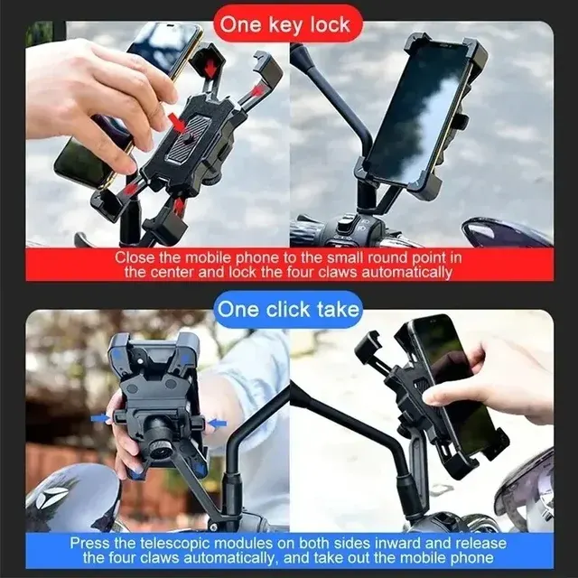 360°-Fahrradhalterung für iPhone rutschfest 4