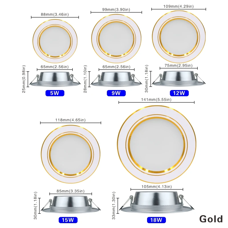LED-Einbaustrahler Downlight 5 bis 18 W 3
