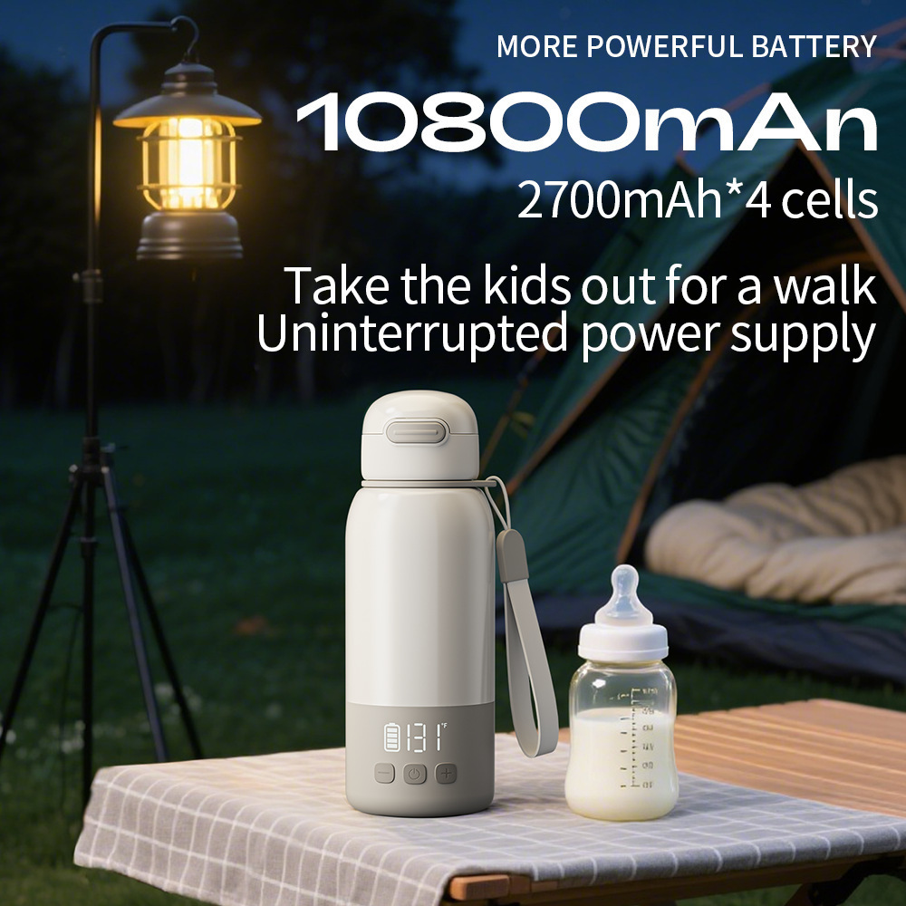 Elektrische Thermo-Trinkflasche 450 ml mit Powerbank 2