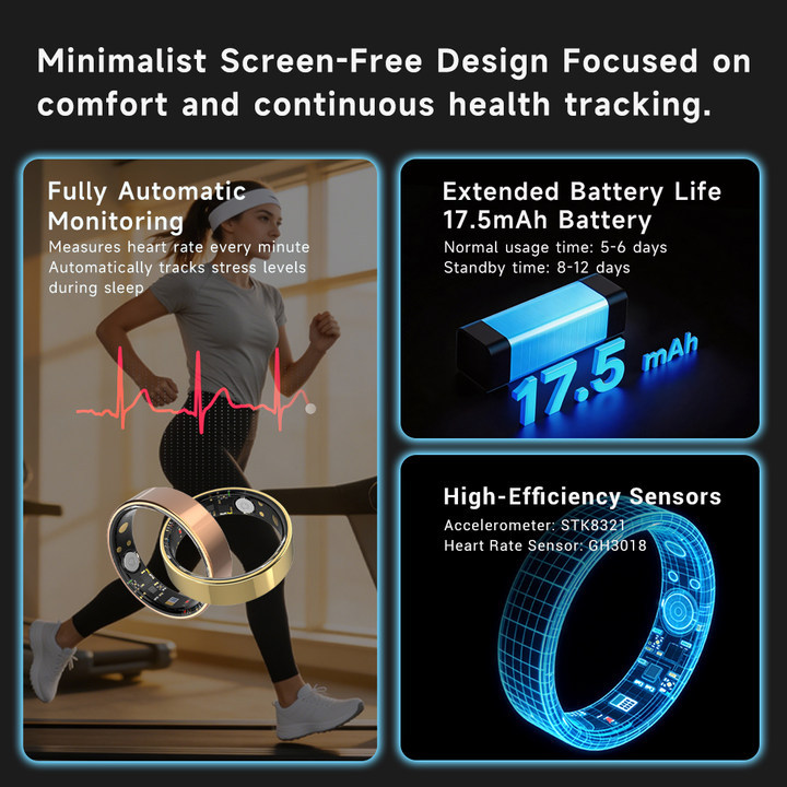 Smart Ring Fitness Tracker Blutdruck iOS 4