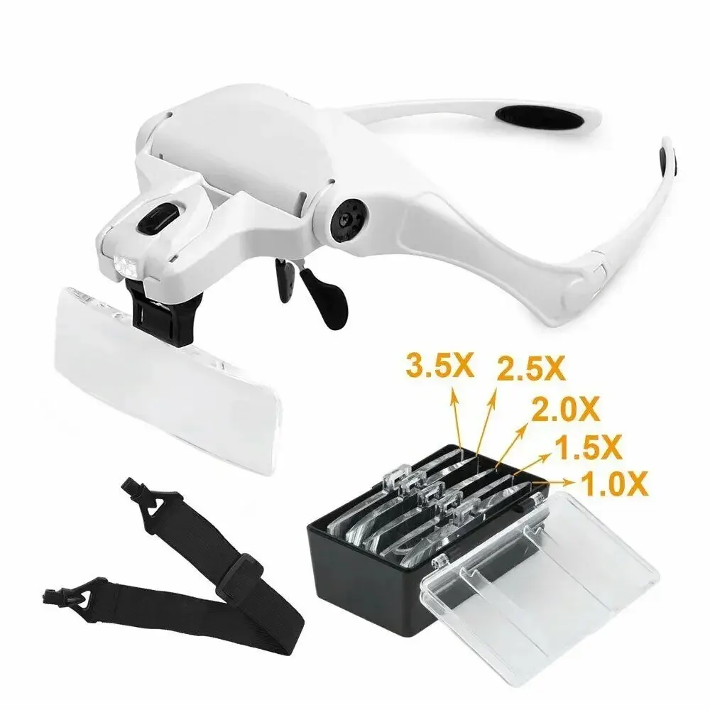 LED-Lupe mit Stirnband für Juweliere 2