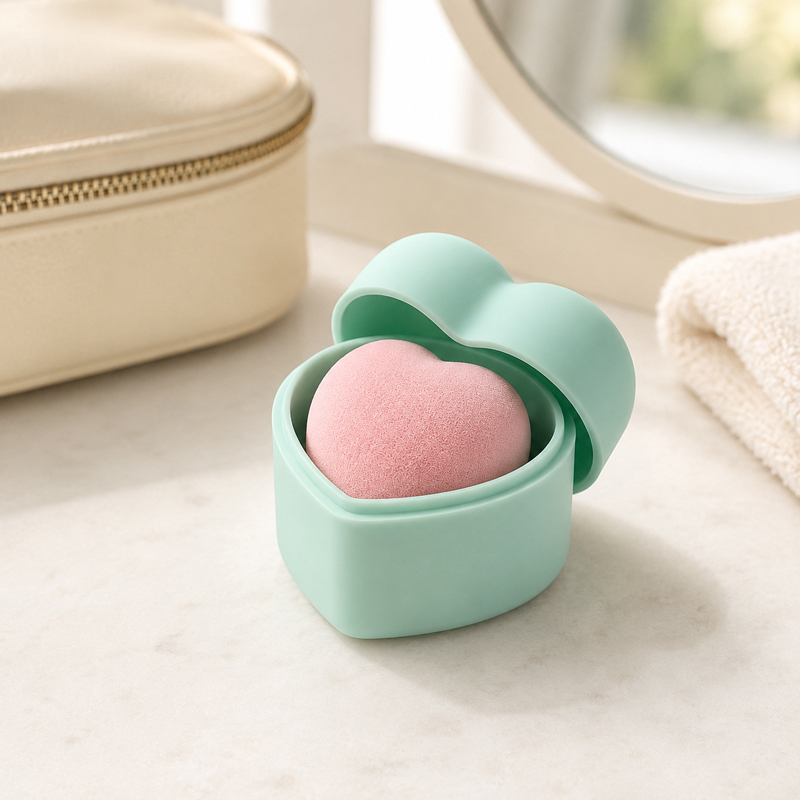 Silikon-Schwamm-Etui für Make-up, Kawaii-Stil 2