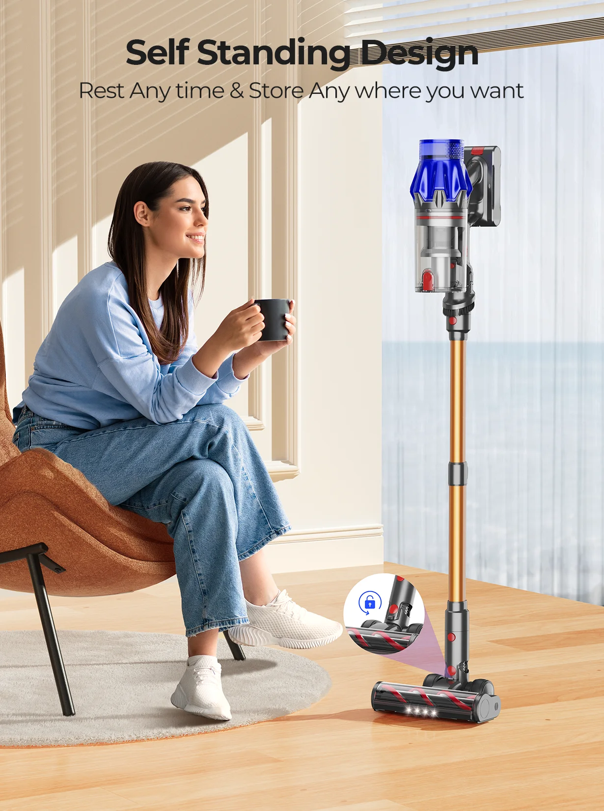 Kabelloser Handstaubsauger mit Smart-Display 3