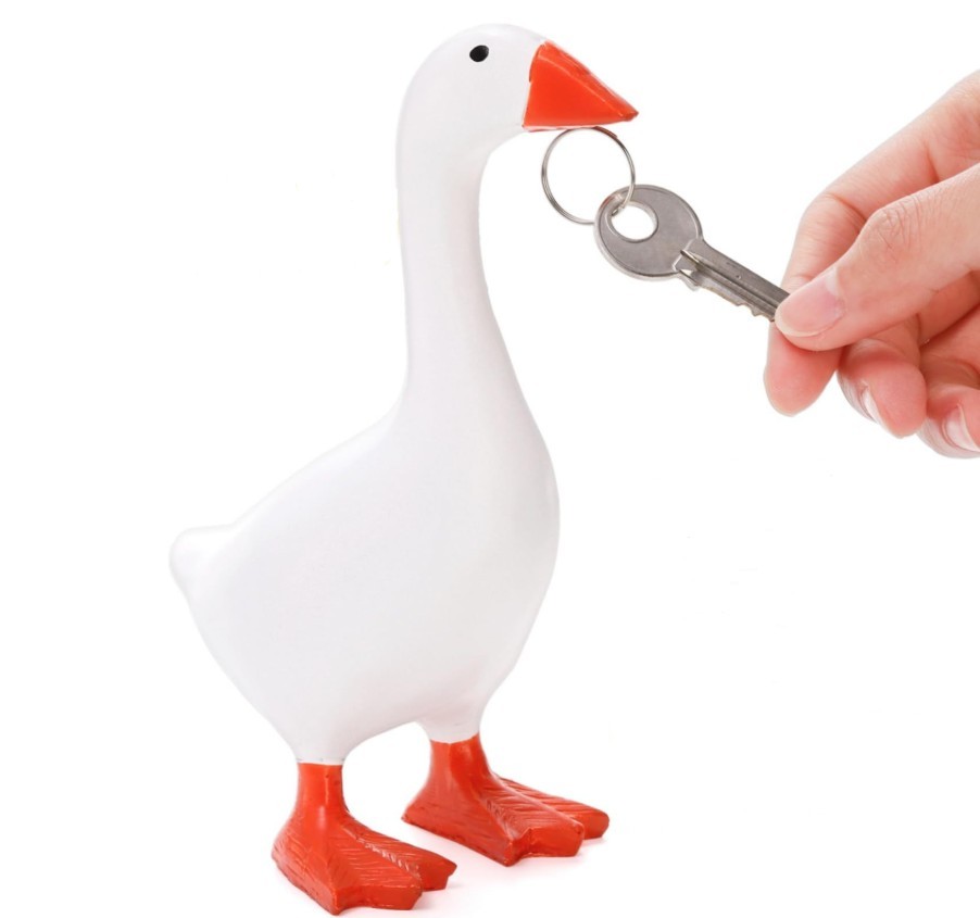 Harz-Gans Schlüsselanhänger mit Magnet 2