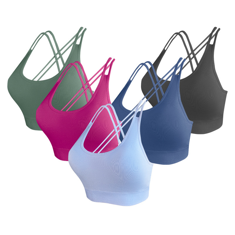 Nahtloser Sport-BH mit Vorderverschluss für Yoga 4