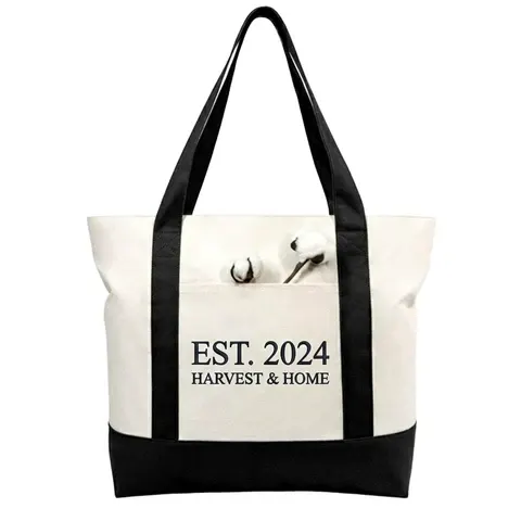 Schwere Canvas-Tote-Bag aus Baumwolle