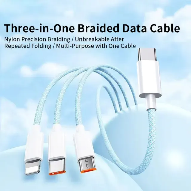 3-in-1 Schnellladekabel 100W für Smartphones 2