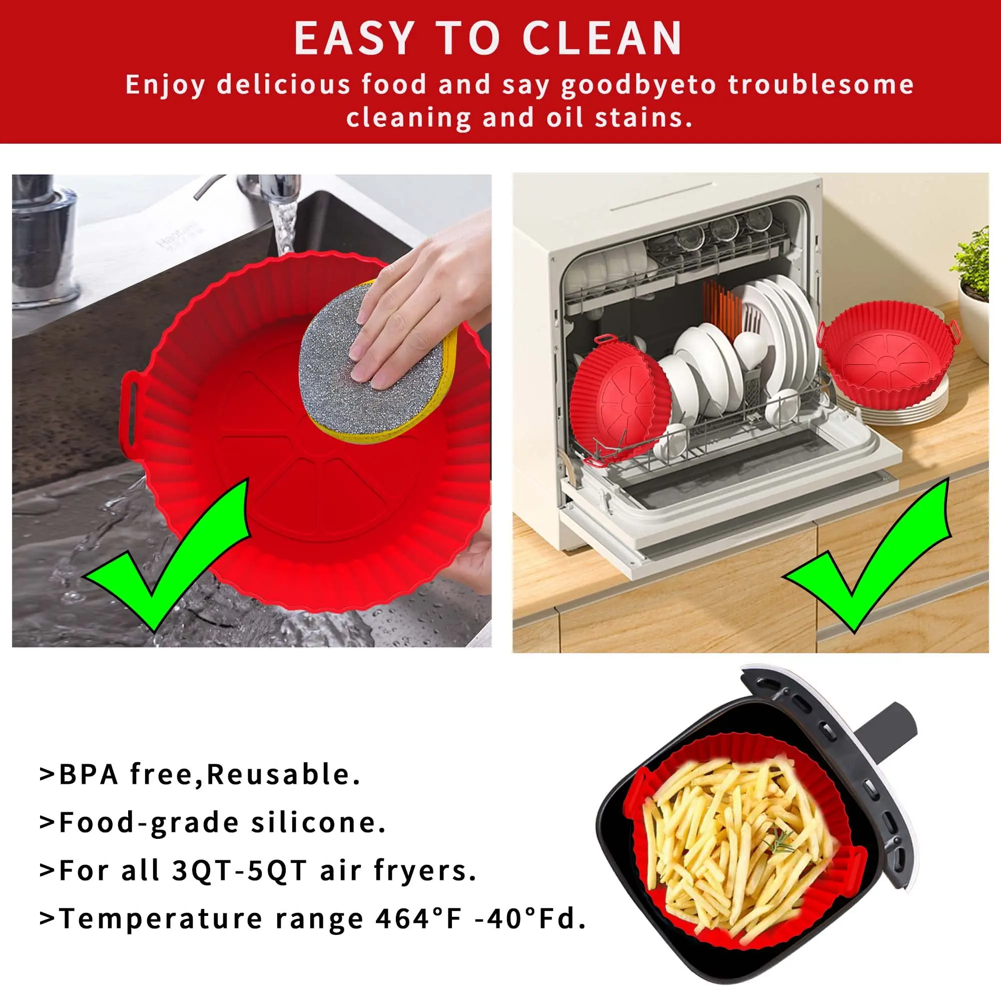 Silikon-Einlage für Airfryer 3
