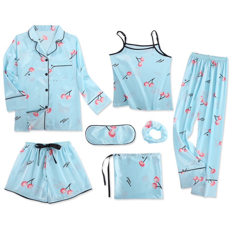 Satin-Nachthemd mit Morgenmantel für Damen 4