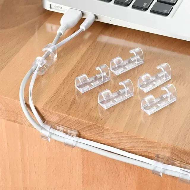 Selbstklebende transparente Kabelklemmen, 20er-Pack 3