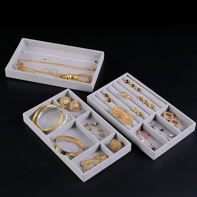 Samt-Schmuckbox-Set 3