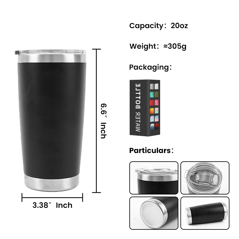 Edelstahl Isolierbecher 590 ml Kaffeebecher 2