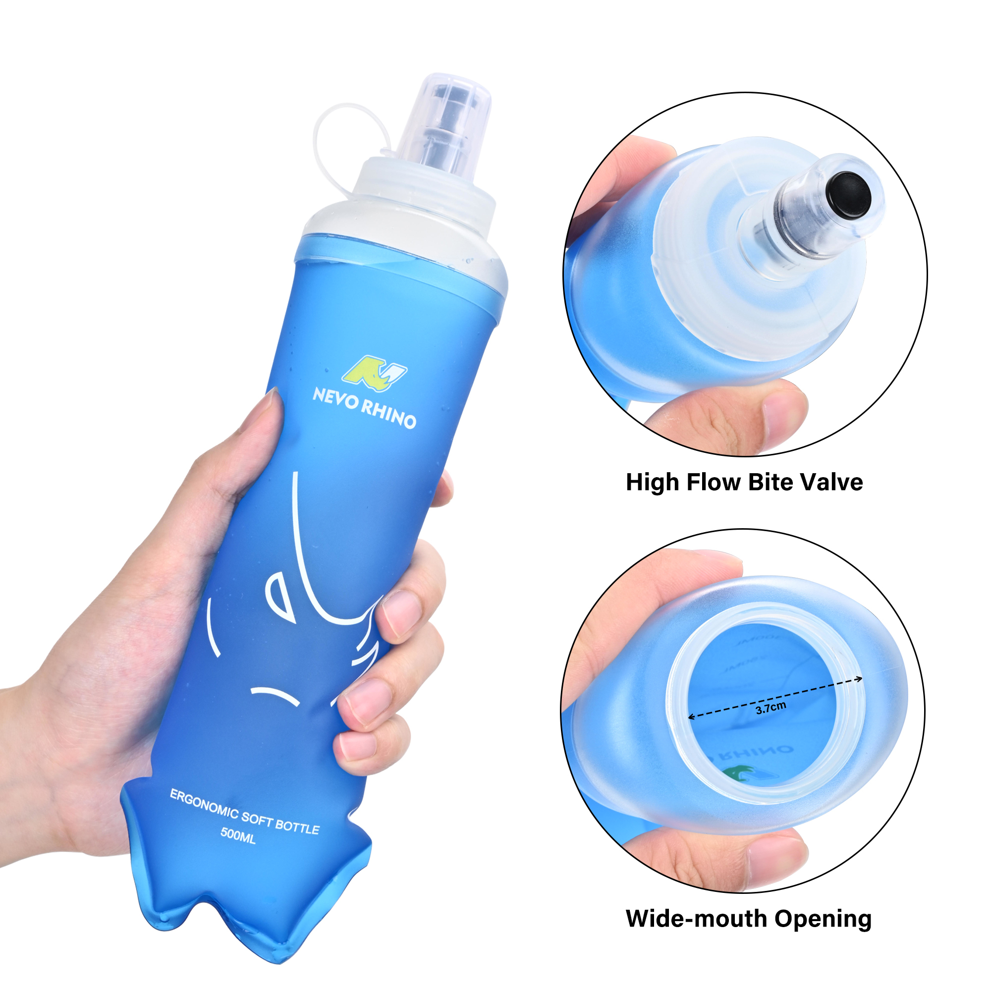 Faltbare Laufflasche 500 ml 3