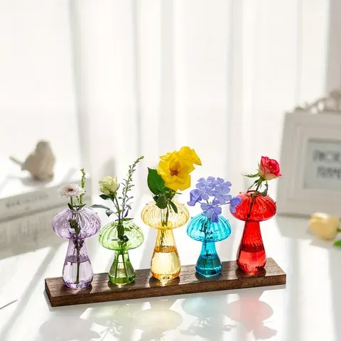Glas-Pilzvase