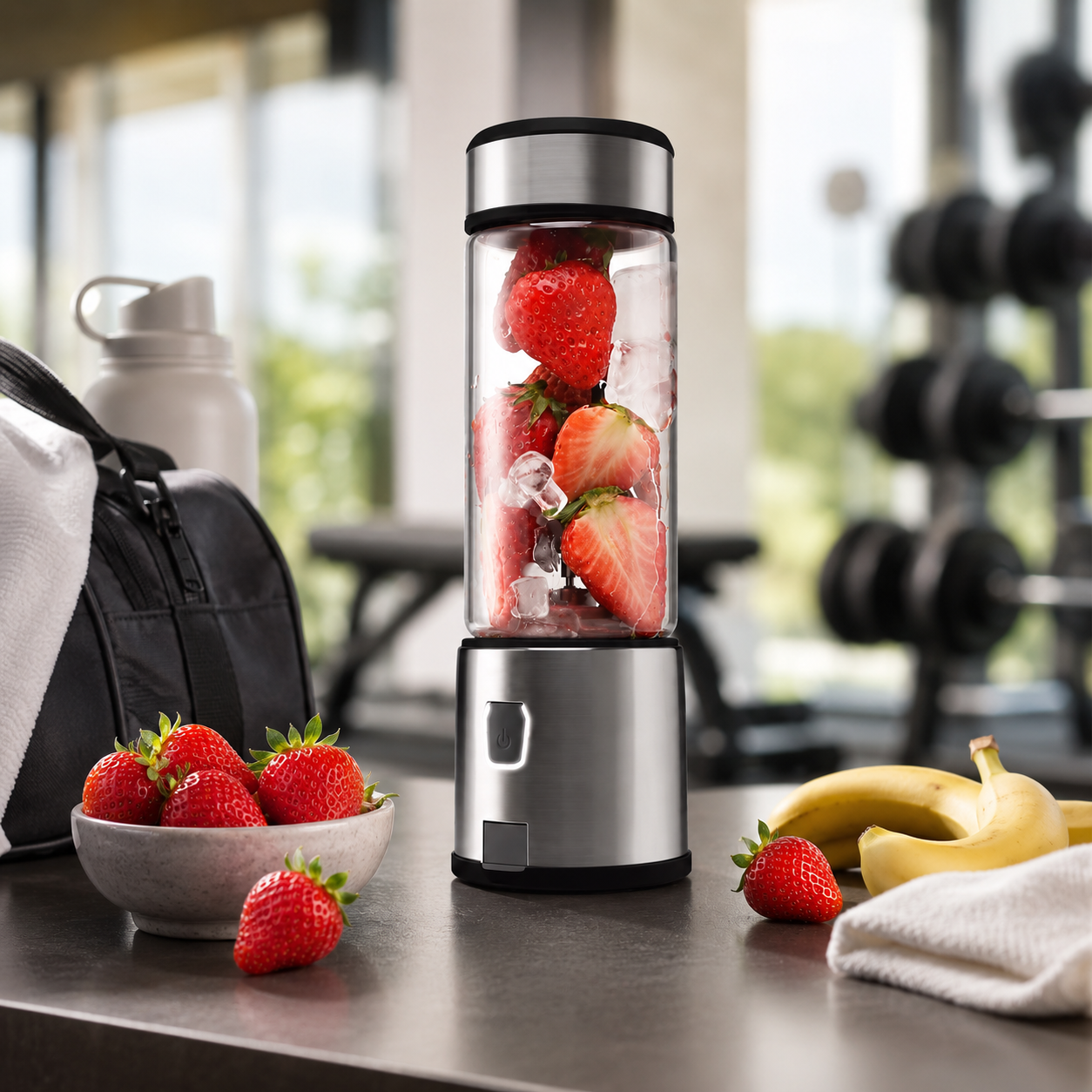 USB Smoothie Mixer aus Borosilikatglas 3